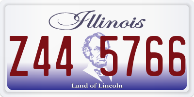 IL license plate Z445766