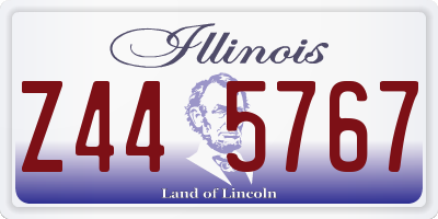 IL license plate Z445767