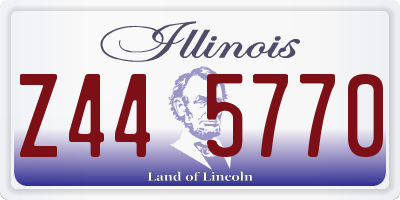 IL license plate Z445770