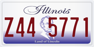 IL license plate Z445771