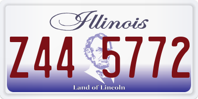 IL license plate Z445772