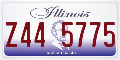 IL license plate Z445775