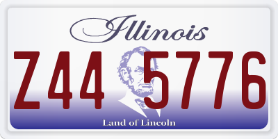 IL license plate Z445776