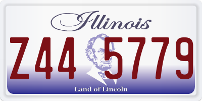 IL license plate Z445779