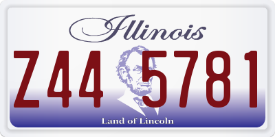 IL license plate Z445781