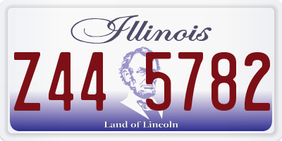 IL license plate Z445782
