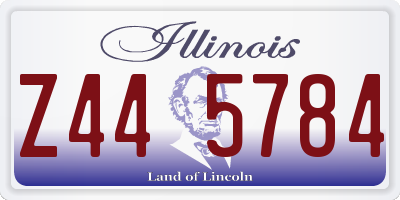 IL license plate Z445784