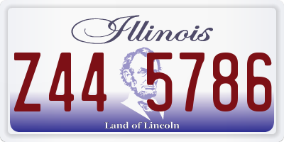 IL license plate Z445786