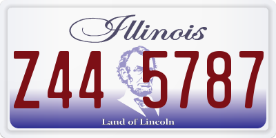 IL license plate Z445787