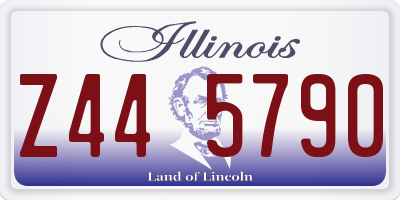 IL license plate Z445790