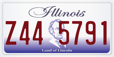 IL license plate Z445791