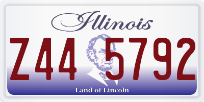 IL license plate Z445792