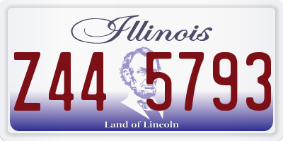 IL license plate Z445793