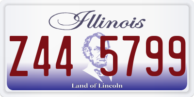 IL license plate Z445799