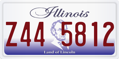IL license plate Z445812