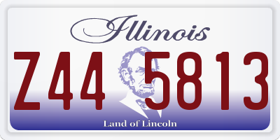 IL license plate Z445813