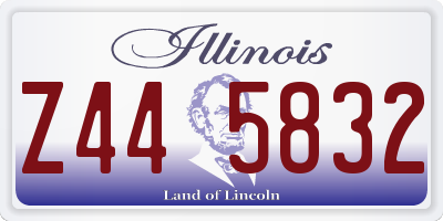 IL license plate Z445832