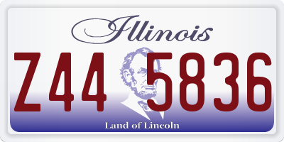 IL license plate Z445836
