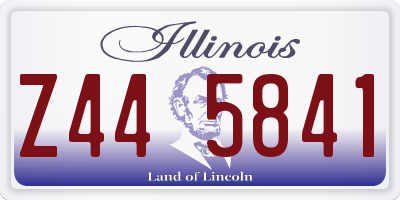 IL license plate Z445841