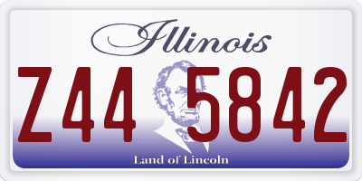 IL license plate Z445842