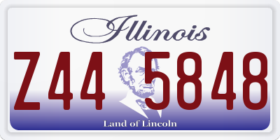 IL license plate Z445848