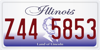 IL license plate Z445853