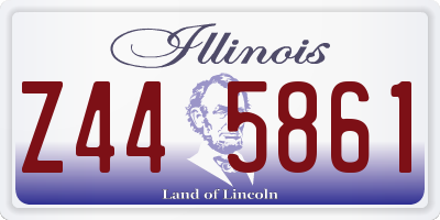 IL license plate Z445861