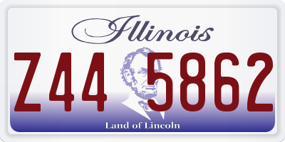 IL license plate Z445862