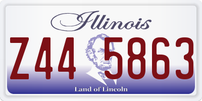 IL license plate Z445863