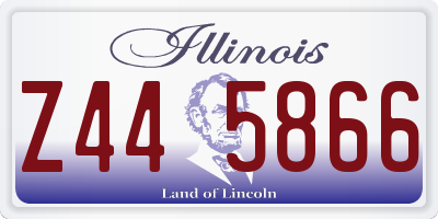 IL license plate Z445866