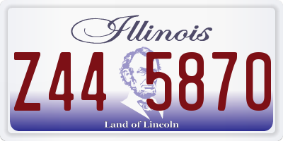 IL license plate Z445870