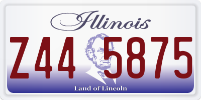 IL license plate Z445875