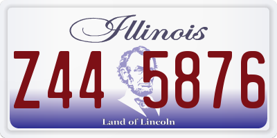 IL license plate Z445876