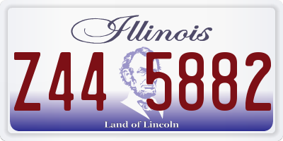 IL license plate Z445882