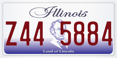 IL license plate Z445884