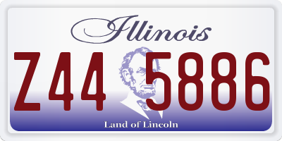 IL license plate Z445886