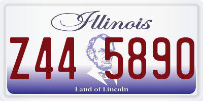 IL license plate Z445890