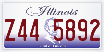 IL license plate Z445892