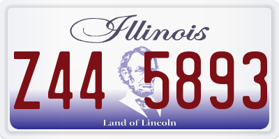 IL license plate Z445893