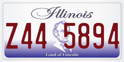 IL license plate Z445894