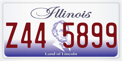 IL license plate Z445899