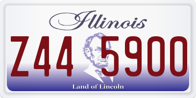 IL license plate Z445900