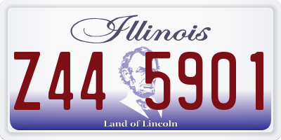 IL license plate Z445901