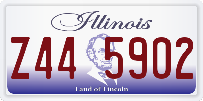 IL license plate Z445902