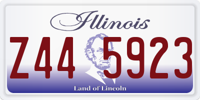 IL license plate Z445923
