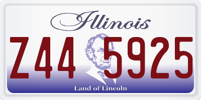 IL license plate Z445925