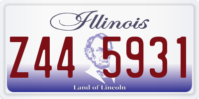 IL license plate Z445931