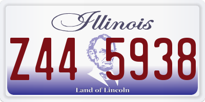 IL license plate Z445938