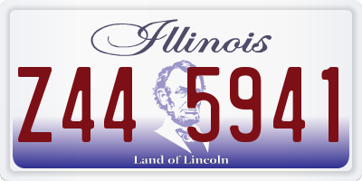 IL license plate Z445941
