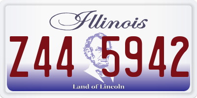 IL license plate Z445942
